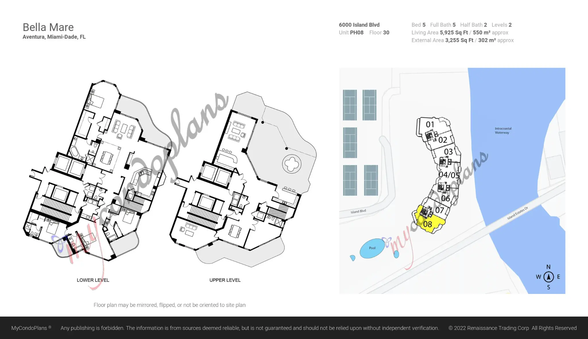 Bella Mare sample floor plan